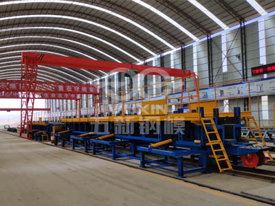 Línea de producción para la prefabricación de vigas en T de 13 m de la autopista Qinghai Bianmen de CCCC Second Highway Engineering Co., Ltd